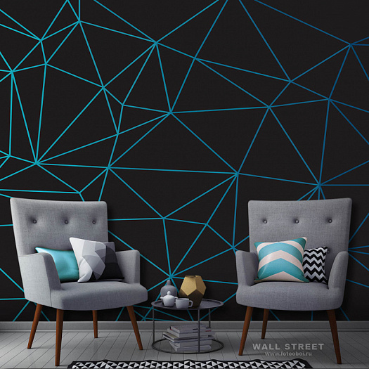 Фотообои в интерьере артикул Geometry 27, ГЕОМЕТРИЯ / GEOMETRY, Wall street