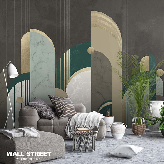 Фотообои в интерьере артикул Deco 2, АРТ-ДЕКО / DECO, Wall street Фотообои в интерьере артикул Deco 2, АРТ-ДЕКО / DECO, Wall street